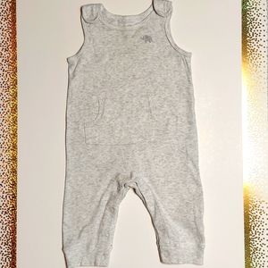 Carter's 6 months boys grey cotton overalls